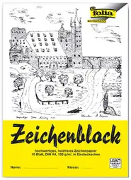 folia Bloc à dessiner, A3, 120 g/m2, 10 feuilles