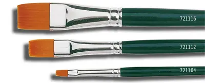 KREUL Pinceau Hobby Line BASIC, nylon, plat, N. 0