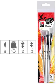 Marabu Kit de pinceaux "Effects", pinceau synthétique