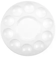 kangaro Palette de peinture, plastique, rond, 170 mm, blanc