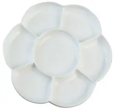 KREUL Palette de peinture SOLO Goya, plastique, rond, blanc