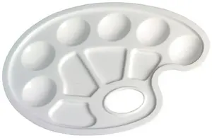 herlitz Palette de mélange pour peinture, en plastique