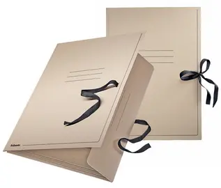 Esselte Carton à dessins, format A1, avec cordons, brun