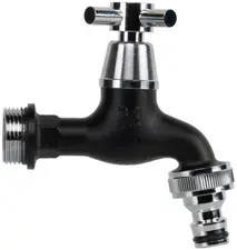 Bradas Robinet 3/4", boisseau sphérique, noir mat