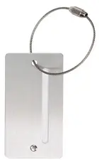 JSA Porte-étiquette de bagage, en aluminium, avec champ