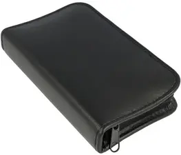 Clauss Set de manucure, étui en cuir, 10 pièces, noir