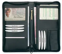 Alassio Organiseur de voyage RFID Document Safe, cuir nappa