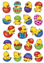 HERMA Stickers de Pâques DECOR "Poussin dans l'oeuf