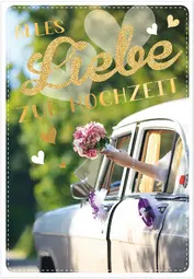 SUSY CARD XL-Hochzeitskarte "Auto