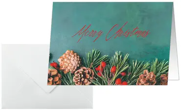 sigel Carte de Noël "Green Christmas", A6 paysage (A5)