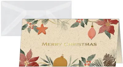 sigel Carte de Noël "Christmas Art", format long (2/3 A4)