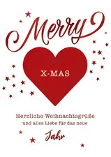 CACTUS Weihnachtskarte "Herz