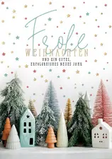 CACTUS Weihnachtskarte "Deko, Bäume & Häuser