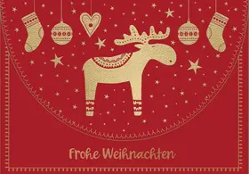 CACTUS Gutschein-Weihnachtskarte "Elch