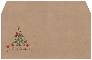 sigel Enveloppe de Noël "Christmas with apples", long