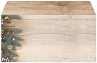 sigel Enveloppe à motif de Noël "Golden Greens", DL