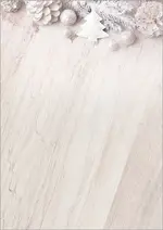 sigel Papier à motif de Noël "Rustic White", A4