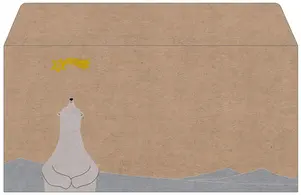 sigel Enveloppe de Noël "Polar bear with shooting star",long