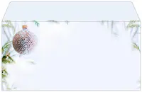 sigel Enveloppe à motif de Noël "Christmas tree petrol, long