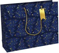 Clairefontaine Sac cadeau de Noël "Azurite", shopping