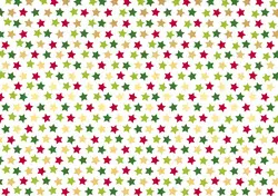 SUSY CARD Papier cadeau de Noël "étoiles multicolores