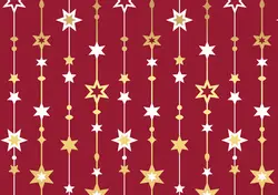 SUSY CARD Papier cadeau de Noël "lignes d'étoiles
