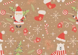 SUSY CARD Papier cadeau de Noël "Crazy Christmas