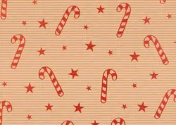 SUSY CARD Papier cadeau de Noël "Sucre d'orge Xmas