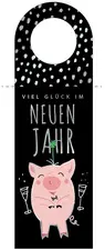 CACTUS Neujahrs-Flaschenanhänger "Schwein