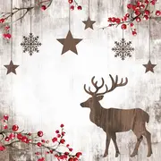 PAPSTAR Serviette à motif de Noël "X-mas Deer