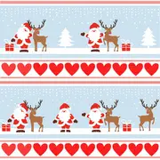 PAPSTAR Serviette à motif de Noël "Lovely Santa