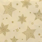 PAPSTAR Serviette à motif de Noël "Christmas Shine", crème