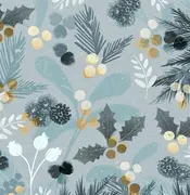 PAPSTAR Serviette à motif de Noël "Blue Christmas