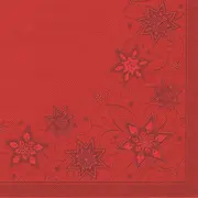 PAPSTAR Serviette à motif de Noël "Just Stars", rouge