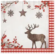 PAPSTAR Serviette à motif de Noël "X-mas Deer