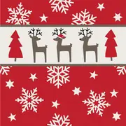 PAPSTAR Serviette à motif de Noël "Rudi