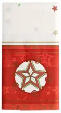 PAPSTAR Nappe pour Noël "Heavenly Stars", blanc