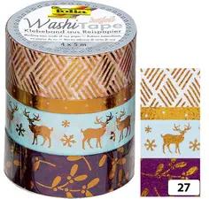 folia Rubans autocollants Noël Washi-Tape HOTFOIL CUIVRE II