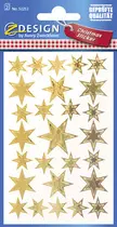 AVERY Zweckform Sticker de Noel ZDesign "etoile", or