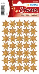 HERMA Sticker de Noel DECOR "étoiles", asssorti, or