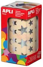 APLI kids Gommettes "Etoile", en rouleau, argent