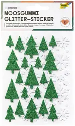 folia Sticker pailleté en caoutchouc mousse CHRISTMAS