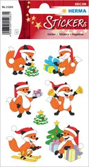 HERMA Sticker de Noël DECOR "Renard de Noël