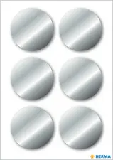 HERMA Sticker de Noël, rond, 32 mm, argent
