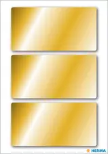 HERMA Sticker de Noël, rectangulaire, 34 x 67 mm, or