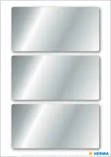 HERMA Sticker de Noël, rectangulaire, 34 x 67 mm, argent