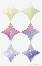 folia Stickers calendrier de l'Avent "SPARKS IRIDESCENT