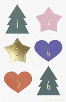 folia Stickers pour calendrier de l'Avent "JOLLY MIX