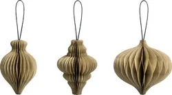 HEYDA Set décoration "Goutte en nod d'abeille", naturel