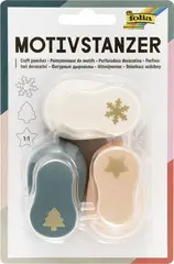 folia Set de perforateurs de motifs de Noel, petit, set 1